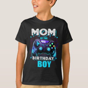 Camiseta Mamá Del Niño De Cumpleaños Que Coincide Con El Vi