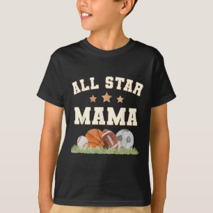 Camiseta Mamá del niño de cumpleaños Sketll fútbol Spor