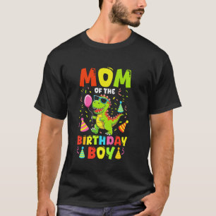 Camiseta Mamá del niño de cumpleaños T Rex RAWR Dinosaurio