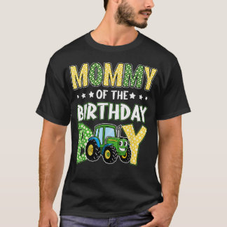Camiseta Mamá del niño de cumpleaños Tractores Camiones de