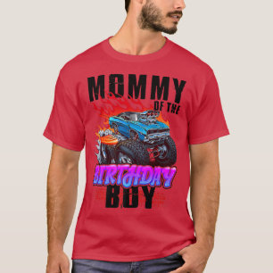 Camiseta Mamá del niño del cumpleaños Camión Monstruo Blaze