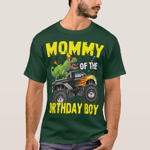 Camiseta Mamá del niño del cumpleaños Dinosaurios T Rex Mon