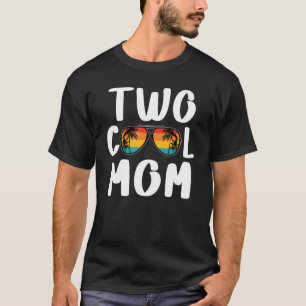 Camiseta Mamá Del Niño Del Cumpleaños Dos Fami Del Segundo