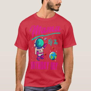 Camiseta Mamá Del Niño Nacimiento Fiesta Espacial Planeta A