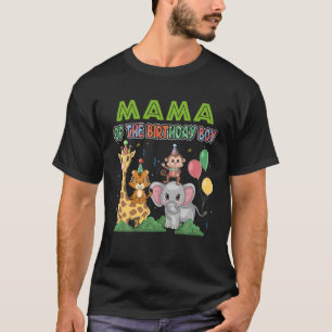 Camiseta Mamá Del Niño Nacimiento Tema Zoo Safari Jungle A