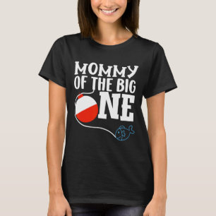 Camiseta Mamá del niño pescador del gran primero Cumpleaños