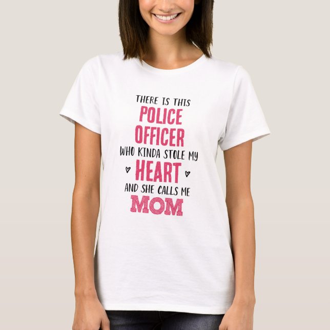 Camiseta Mamá del oficial de policía (Anverso)