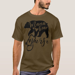 Camiseta Mamá del oso madre madre madre madre enfermera1288
