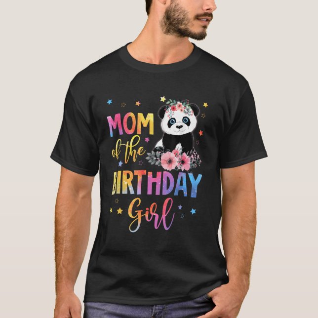 Camiseta Mamá Del Oso Panda Mamá Flor (Anverso)