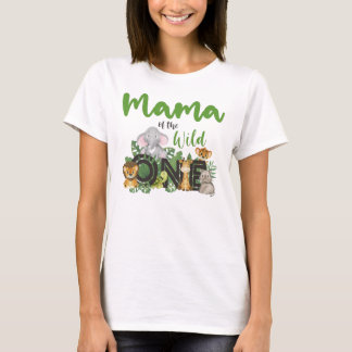 Camiseta Mamá del partido de animales salvajes Safari de un