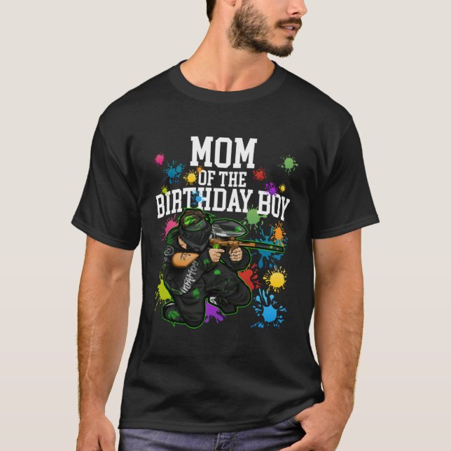 Camiseta Mamá del partido de fútbol de cumpleaños (Anverso)