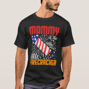 Camiseta Mamá Del Pequeño Rastreador 4 De Julio Nacida