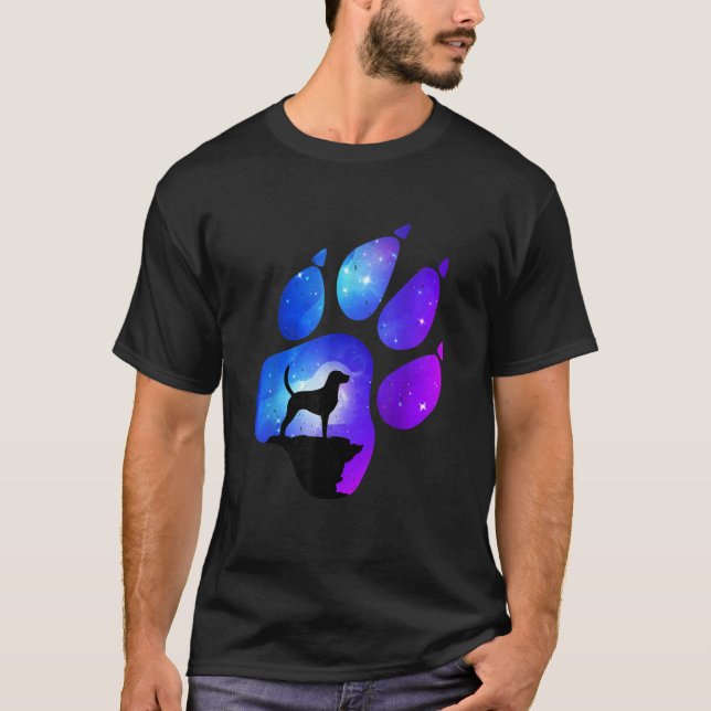 Camiseta Mamá del perro de foxhound paw en inglés (Anverso)