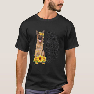 Camiseta Mamá del perro del girasol del pastor alemán