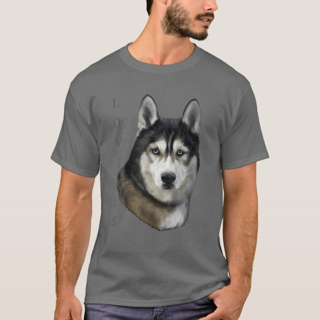 Camiseta Mamá del perro Husky Siberiano Papá Tee Husky Appa (Anverso)