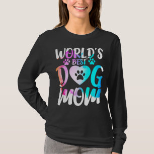 Camiseta Mamá del perro mejor del mundo con corazón de cach