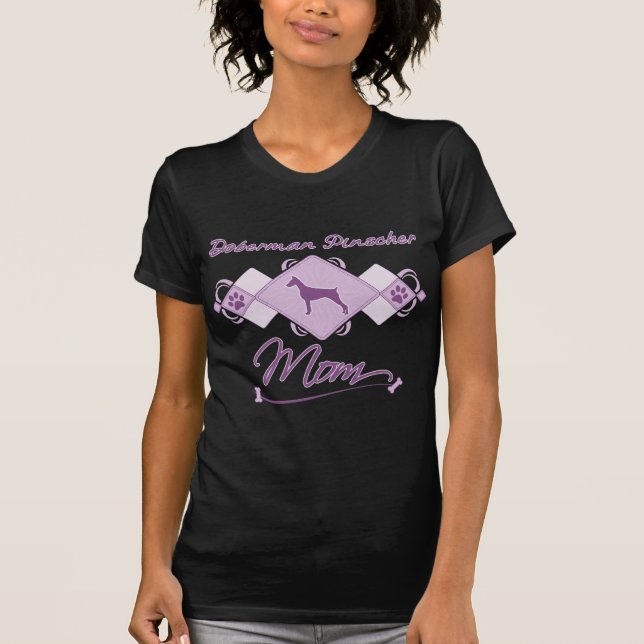 Camiseta Mamá del Pinscher del Doberman (Anverso)