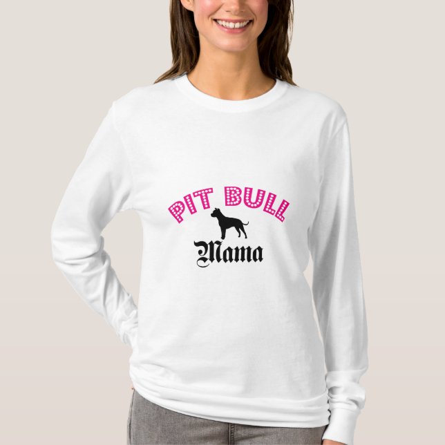 Camiseta Mamá del pitbull (Anverso)