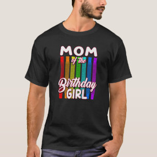 Camiseta Mamá del Pop Tube de cumpleaños del Chica de cumpl