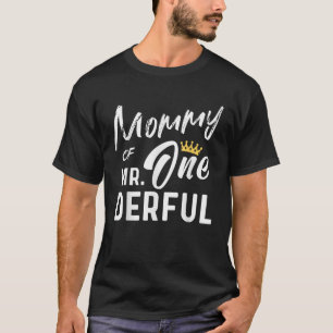 Camiseta Mamá del primer cumpleaños del Sr. 1er maravilloso
