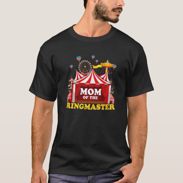 Camiseta Mamá Del Ringmaster De Cumpleaños Circo Fiesta B D (Anverso)