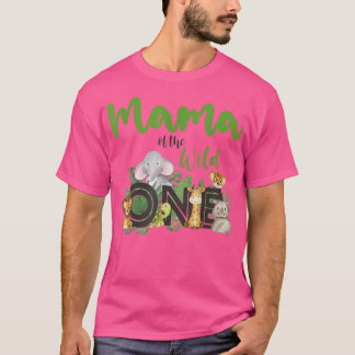 Camiseta Mamá del salvaje zoológico Nacimiento Selva Safari