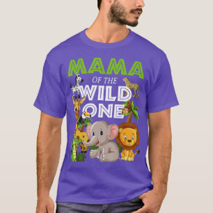 Camiseta Mamá del salvaje zoológico Nacimiento Selva Safari