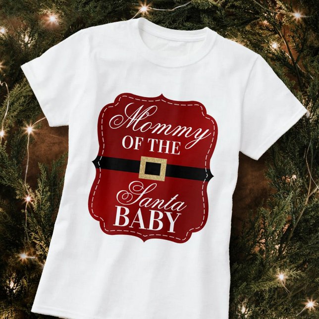 Camiseta Mamá Del Santa Bebé | NAVIDADES BABY SHOWER (Subido por el creador)