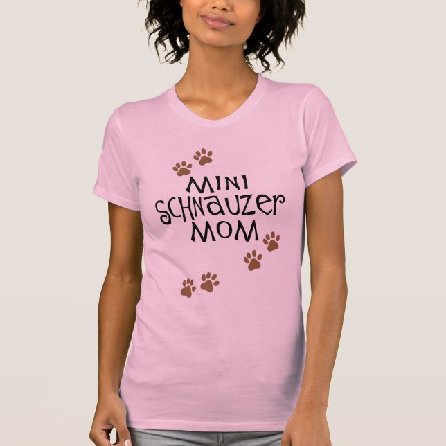 Camiseta Mamá del Schnauzer miniatura (Anverso)
