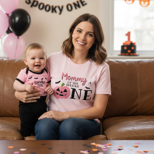 Camiseta Mamá del Spooky One Halloween 1er Cumpleaños
