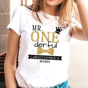 Camiseta Mamá Del Sr. ONEmaravilloso   Padres 1º cumpleaños