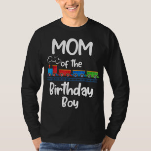 Camiseta Mamá Del Tema De Los Juguetes De Tren De Cumpleaño