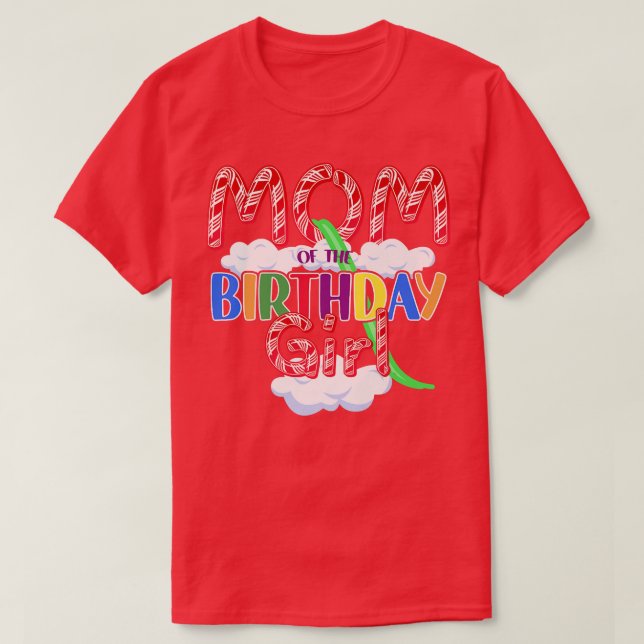Camiseta Mamá del tema del canto del Chica del cumpleaños13 (Diseño del anverso)