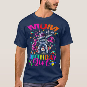Camiseta Mamá Del Tema Del Espacio Del Chica Astronauta De 