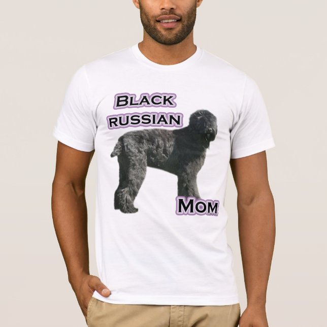 Camiseta Mamá del terror ruso negro 4 (Anverso)
