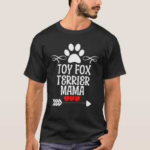 Camiseta Mamá del Toy Fox Terrier para los Navidades del Dí