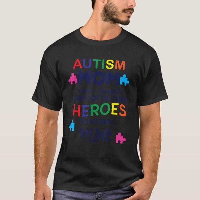 Camiseta Mamá despierta conciencia sobre el autismo de Guay (Anverso)
