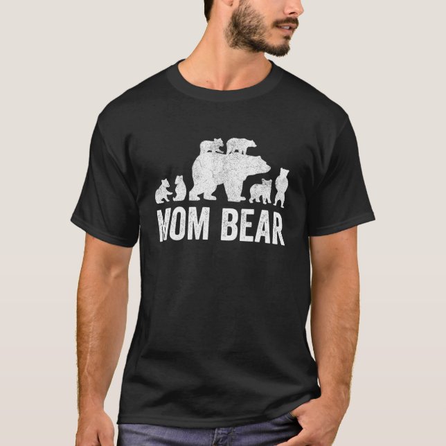 Camiseta Mamá Día de la Madre De Oso S, Madre Divertida Sei (Anverso)