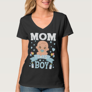 Camiseta Mamá dice que el bebé está embarazada de las mujer