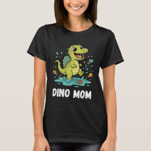 Camiseta MAMÁ DINO Cute Spinosaurus Dinosaur Salpicando Agu
