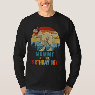 Camiseta Mamá Dinosaurio Del Niño De Cumpleaños Familia Que