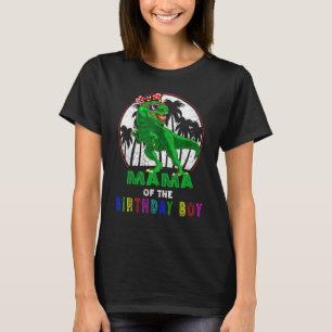 Camiseta Mamá Dinosaurio Del Niño De Cumpleaños Que Coincid