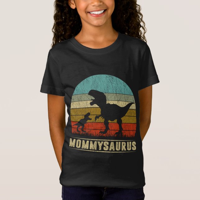 Camiseta Mamá Dinosaurio T Rex Mommysaurus Familia Matemáti (Anverso)