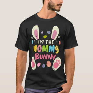 Camiseta Mamá disfraz de conejo cara fiesta familiar partid