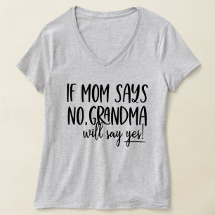 Camiseta Mamá divertida abuela sí arte de palabra