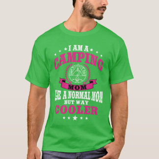 Camiseta Mamá divertida de camping para mujeres niño