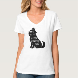 Camiseta Mamá divertida de Golden Retriever   Perro lindo c