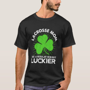 Camiseta Mamá divertida de lacrosse día de San Patricio sue