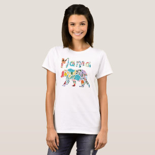 Camiseta Mamá divertida linda bonita Bear para el día de