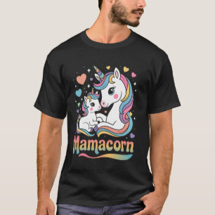 Camiseta Mamá divertida MamaCorn Unicornio Mamá Cumpleaños 